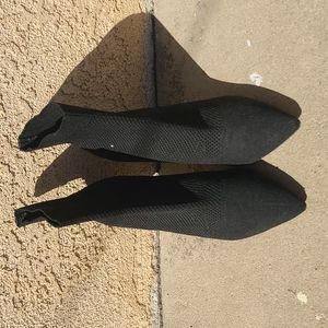 Black texture sock bootie